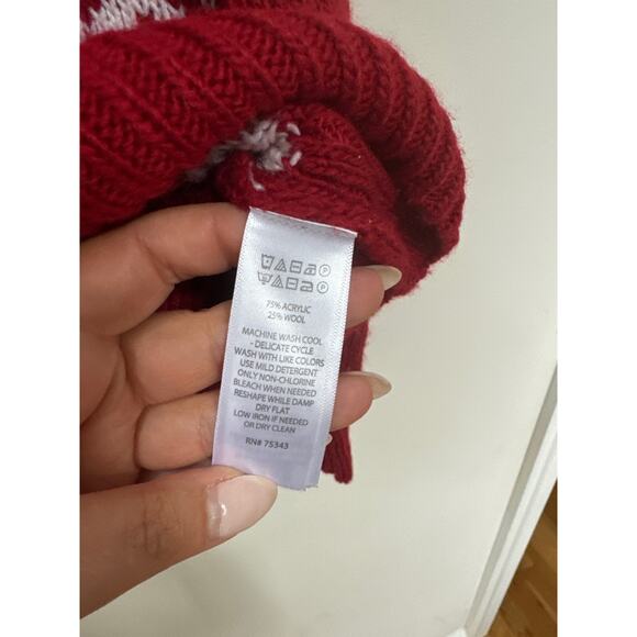 Red Reindeer Pattern Sweater - Picture 4 of 5